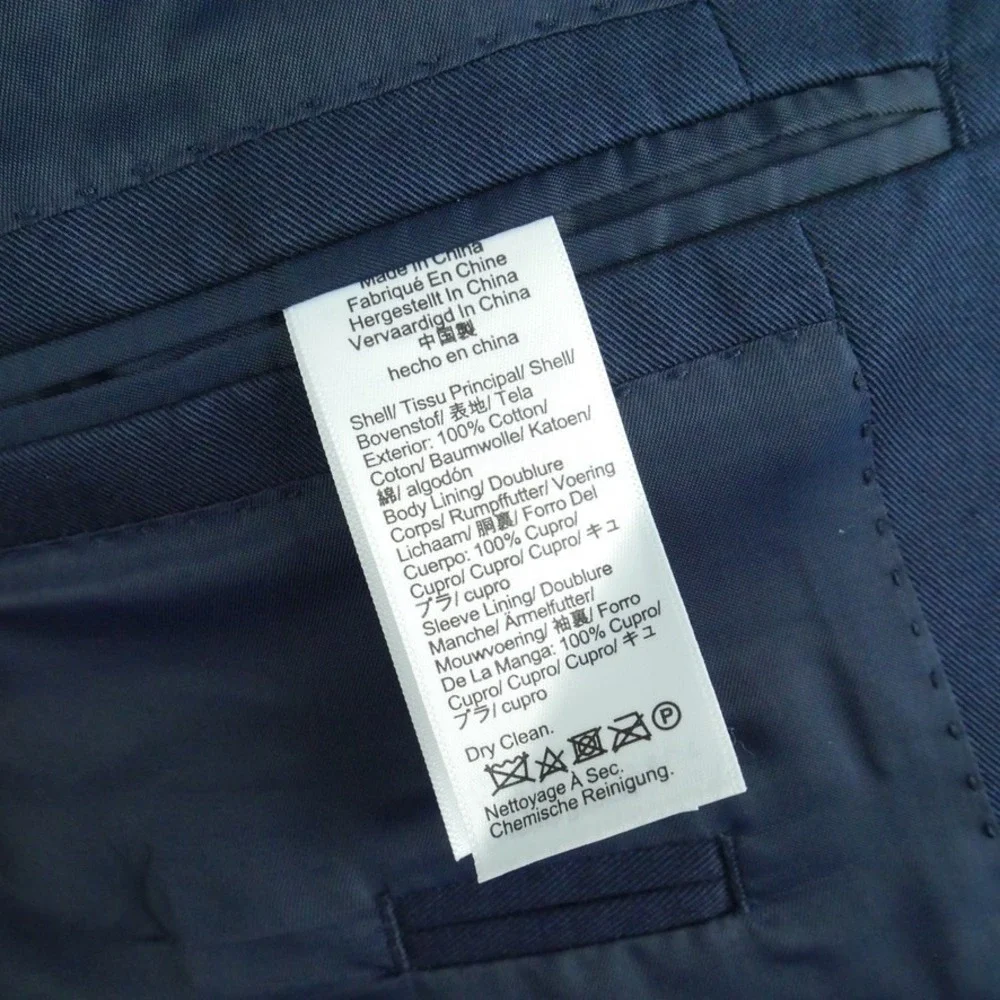 J.Crew Ludlow Blazer 40R Navy Blue Duca Visconti Italian Cotton Twill Jacket